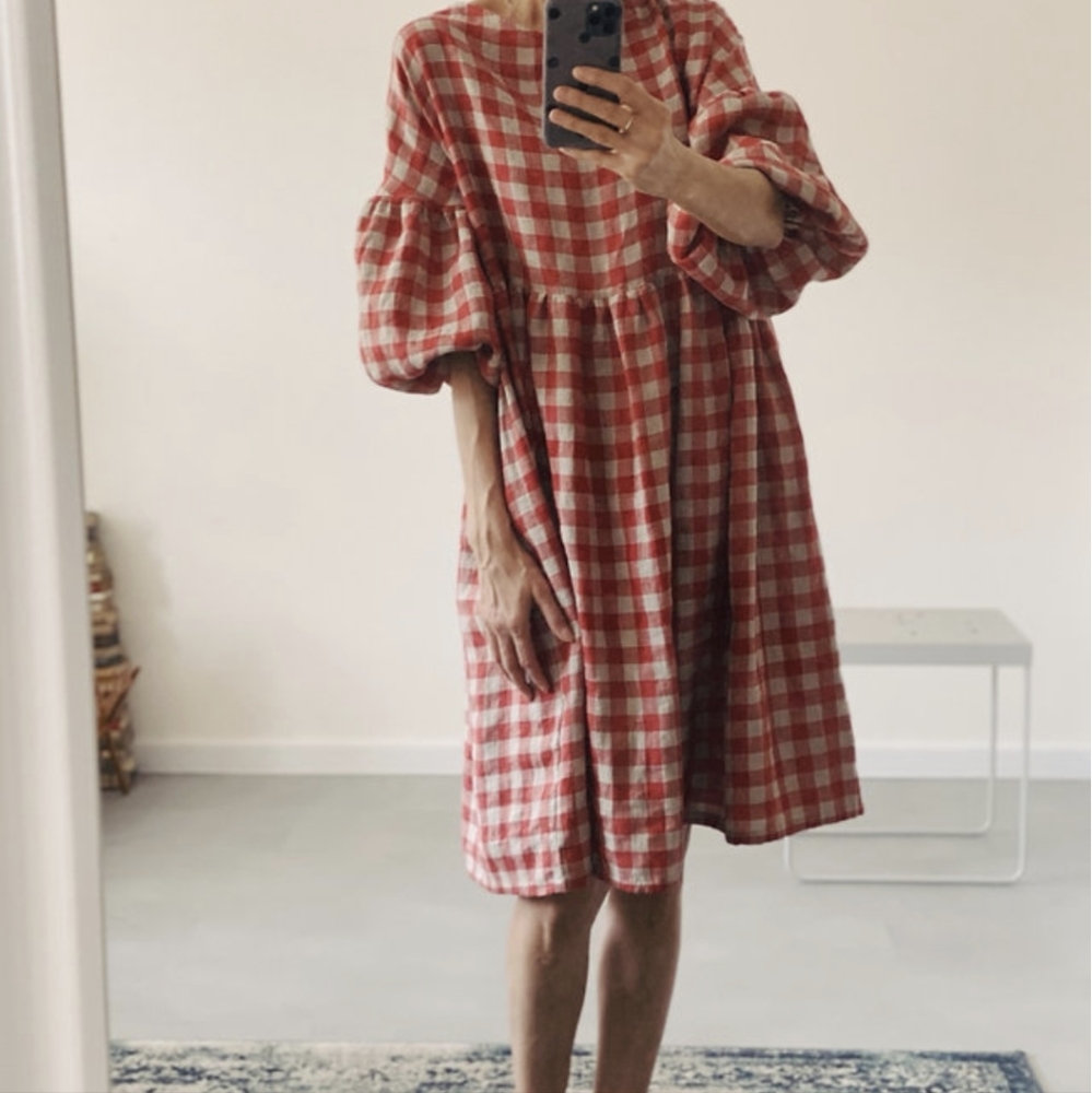 Simplygreylife Olivia linen dress